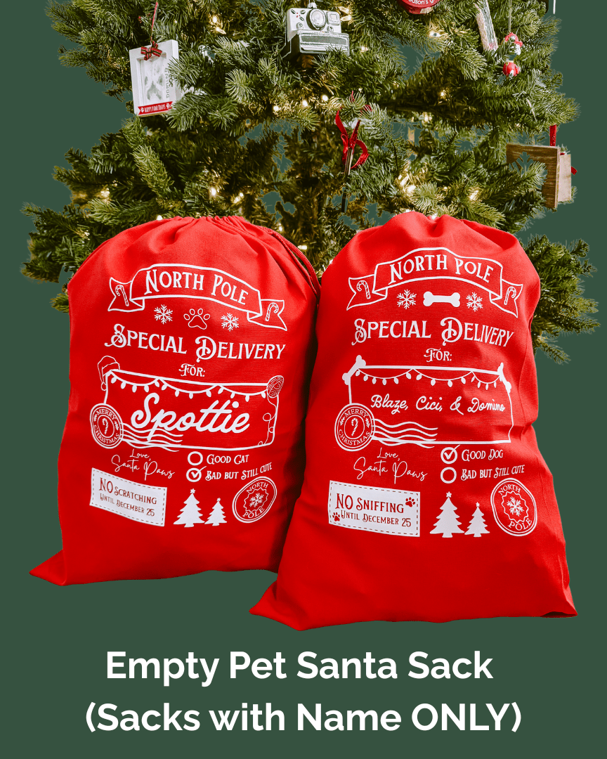Pet Santa Sack (Sack with Name ONLY) - Modern Companion