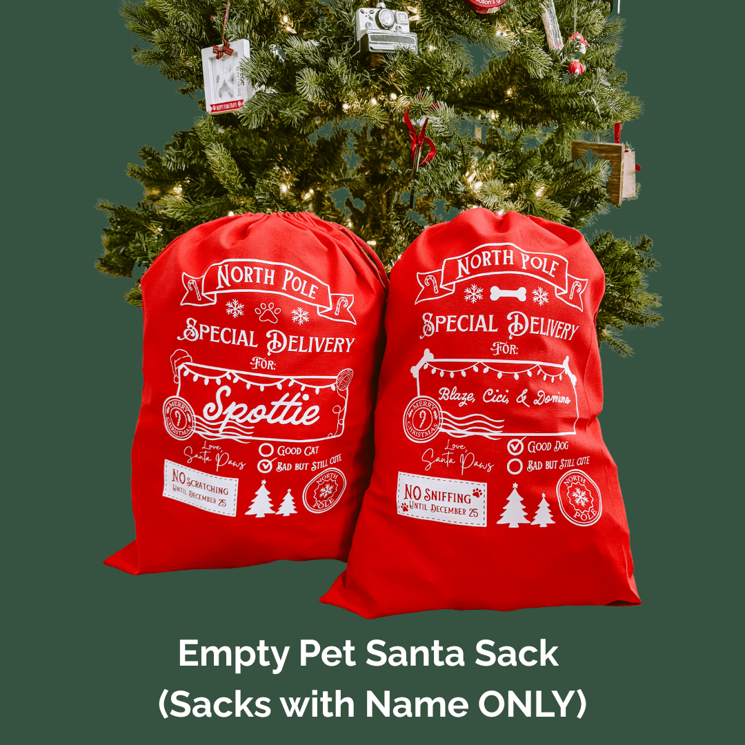 Pet Santa Sack (Sack with Name ONLY) - Modern Companion
