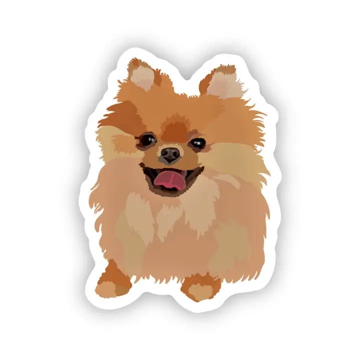 Pomeranian Dog Vinyl Sticker - Modern Companion