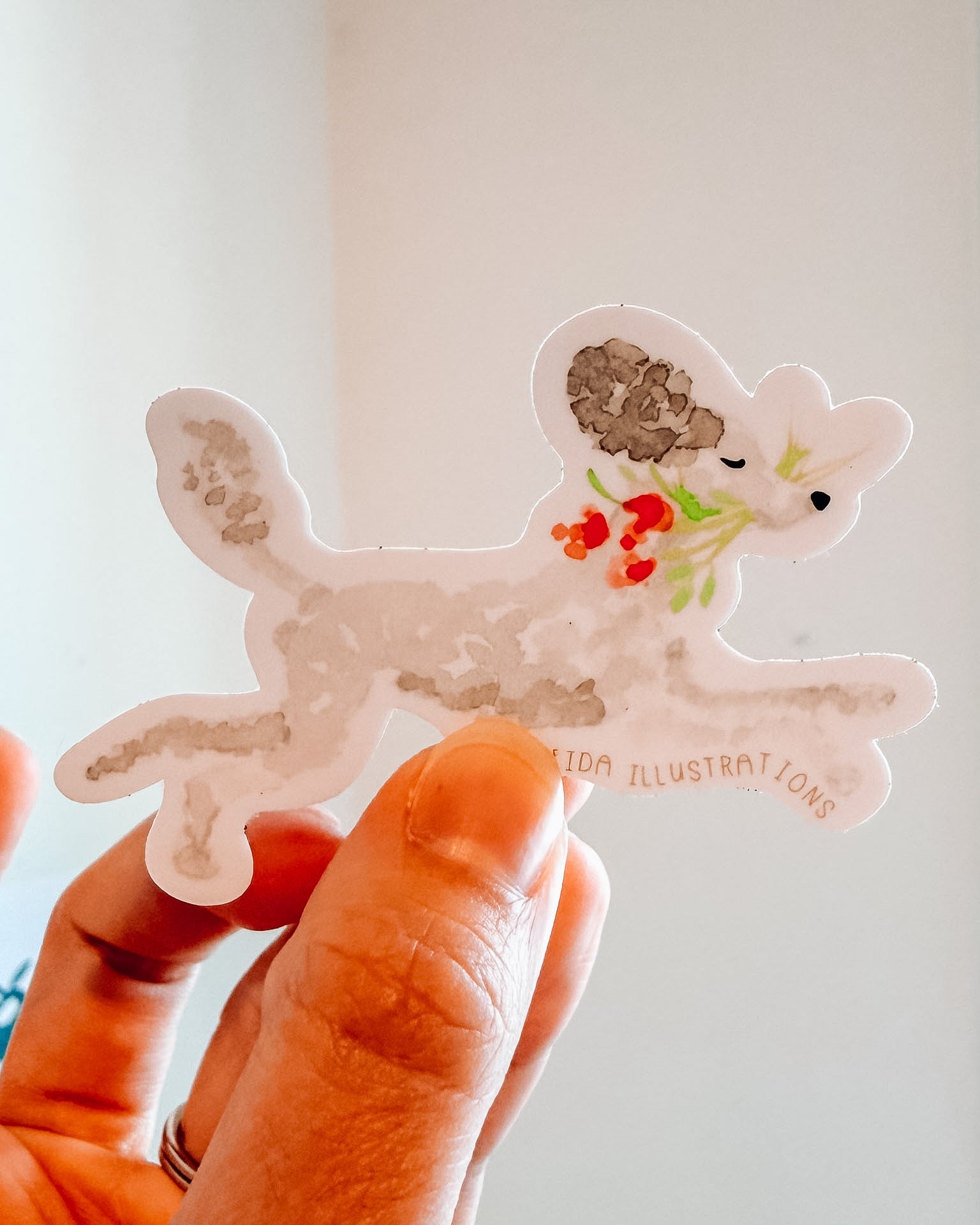 Poodle Dog Sticker - Modern Companion