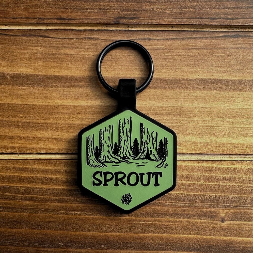 Redwood Forest Silicone ID Tag - Modern Companion