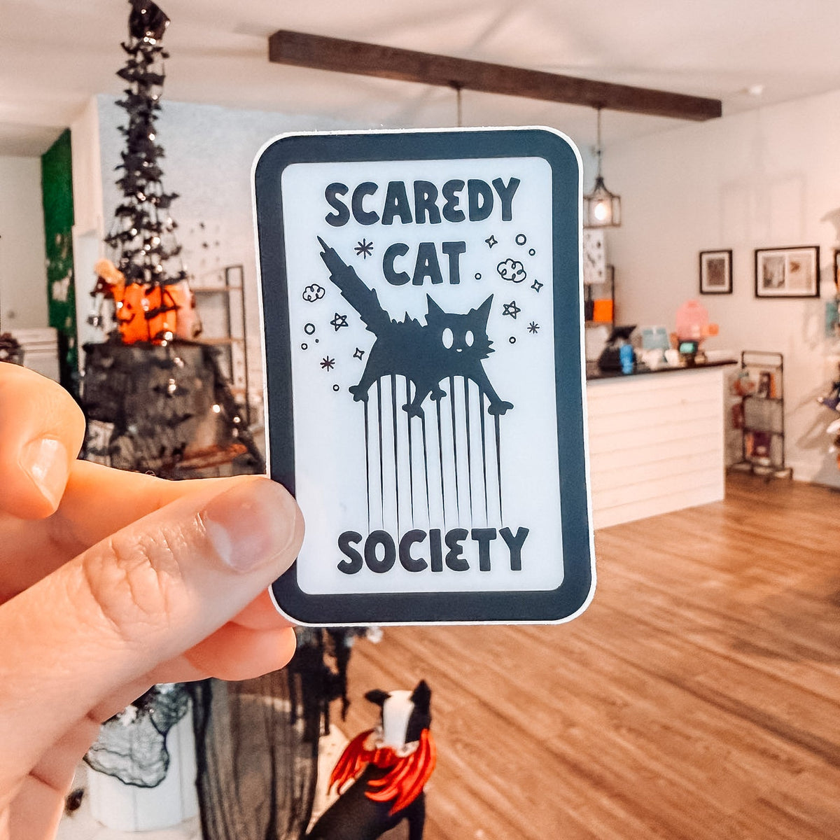 Scaredy Cat Society Sticker - Modern Companion
