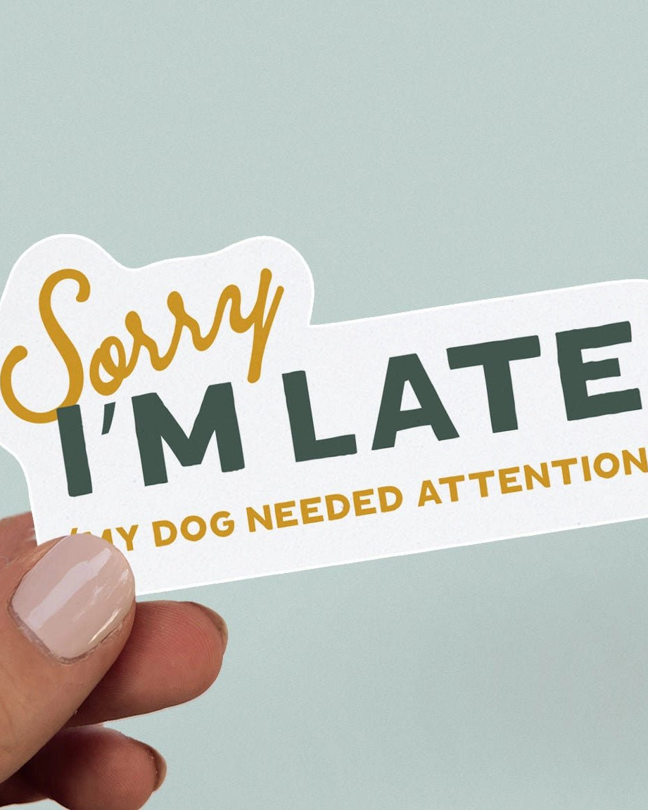 Sorry I'm Late Sticker - Modern Companion