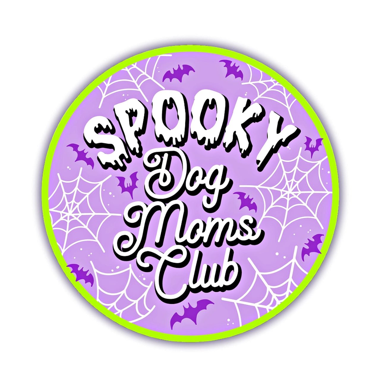Spooky Dog Moms Club Sticker - Modern Companion