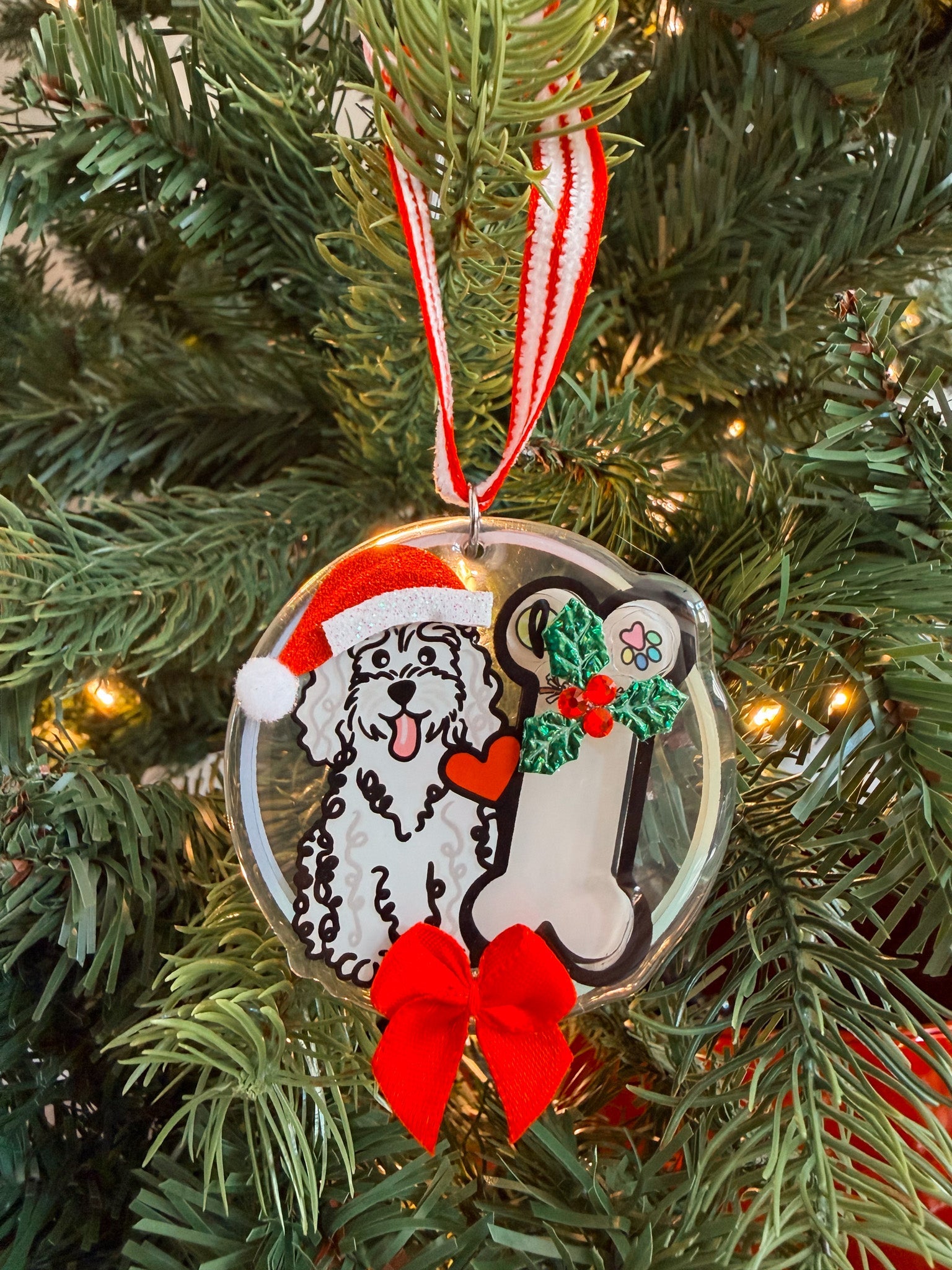 Standard Poodle Christmas Ornament - Modern Companion