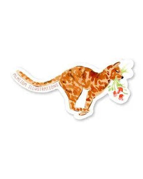 Tabby Cat Sticker - Modern Companion