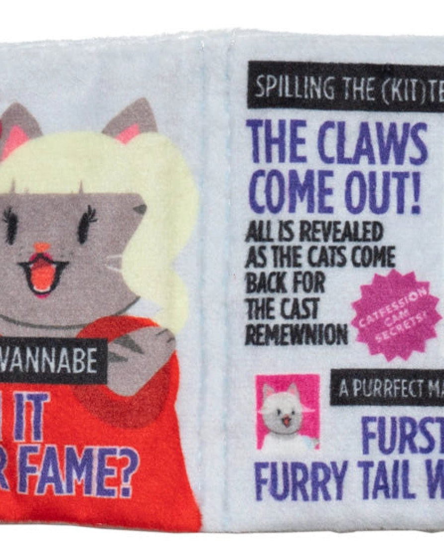 Tabby Tabloid Crunchy Cat Toy - Modern Companion