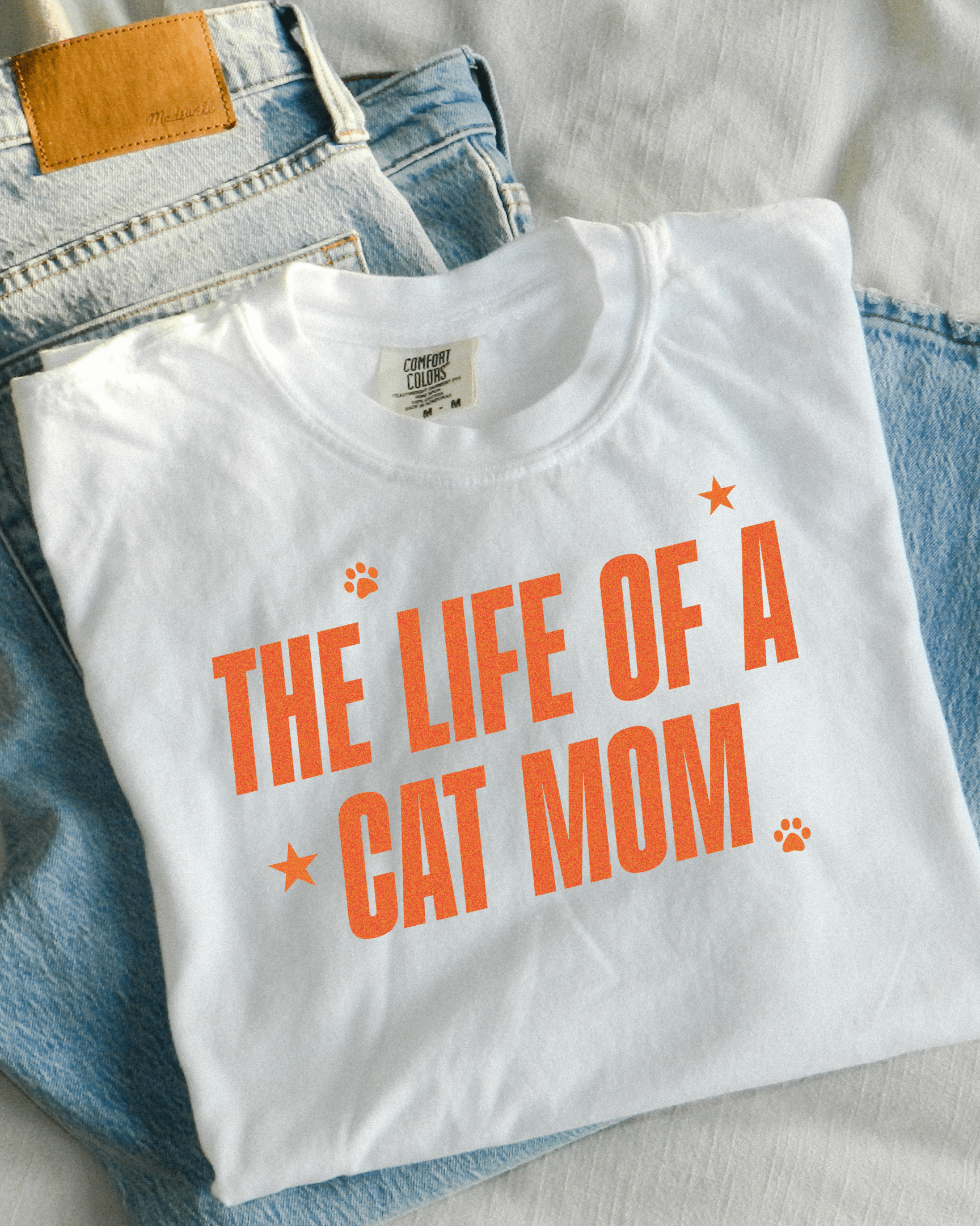 The Life of A Cat Mom Tee (Pre - Order) - Modern Companion