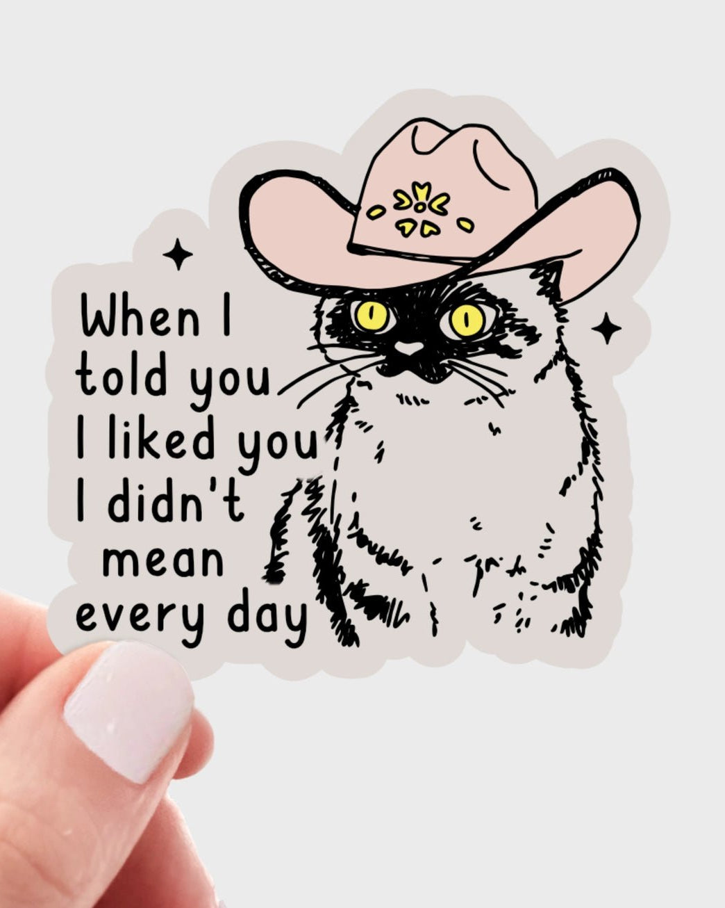 When I Told You I Liked You I Didn't Mean Every Day Sticker - Modern Companion