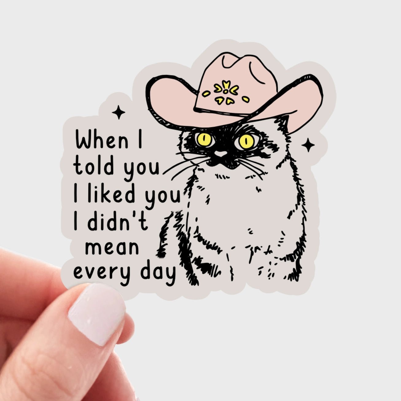 When I Told You I Liked You I Didn't Mean Every Day Sticker - Modern Companion