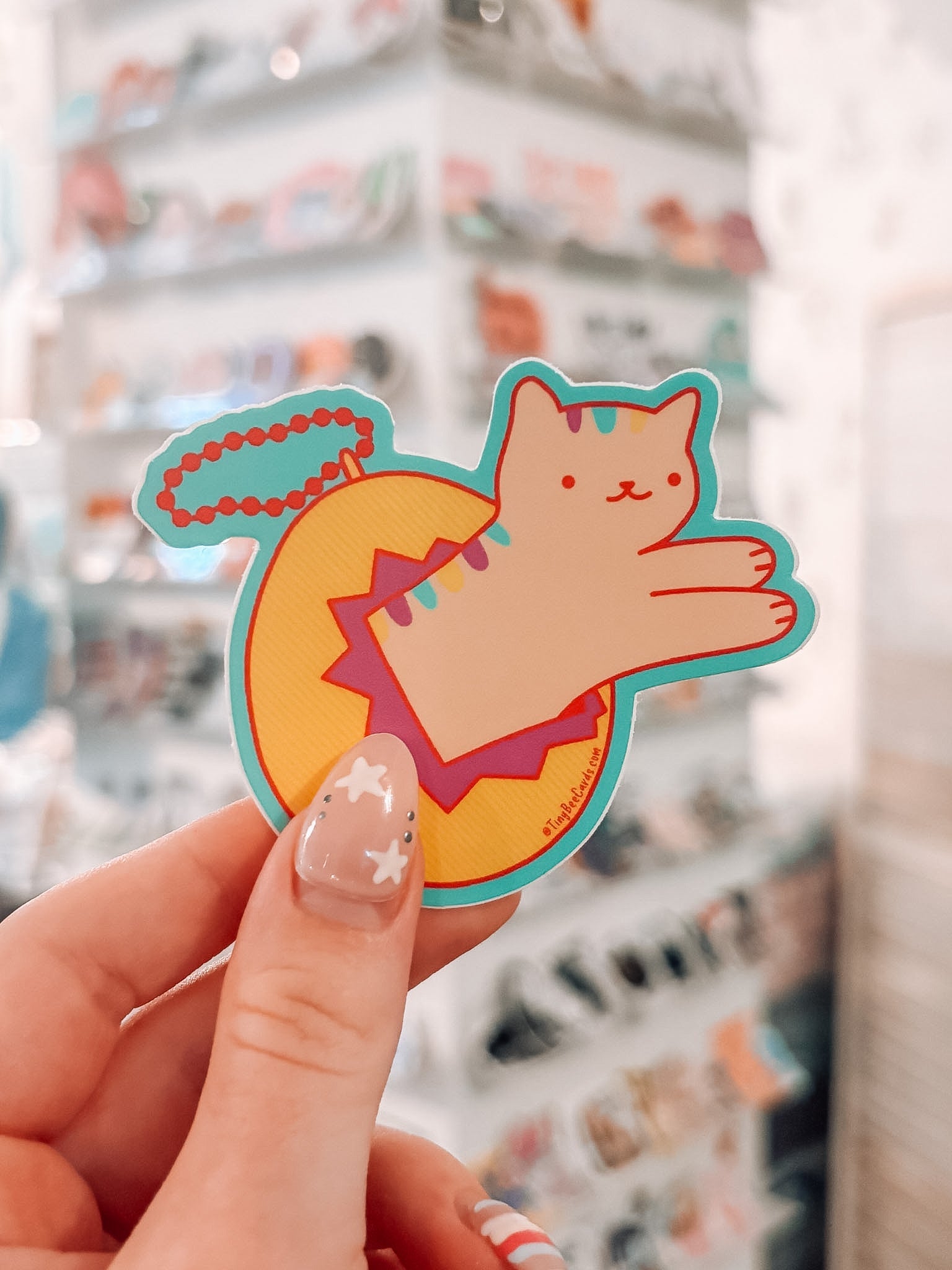 Y2K Cat Sticker - Modern Companion