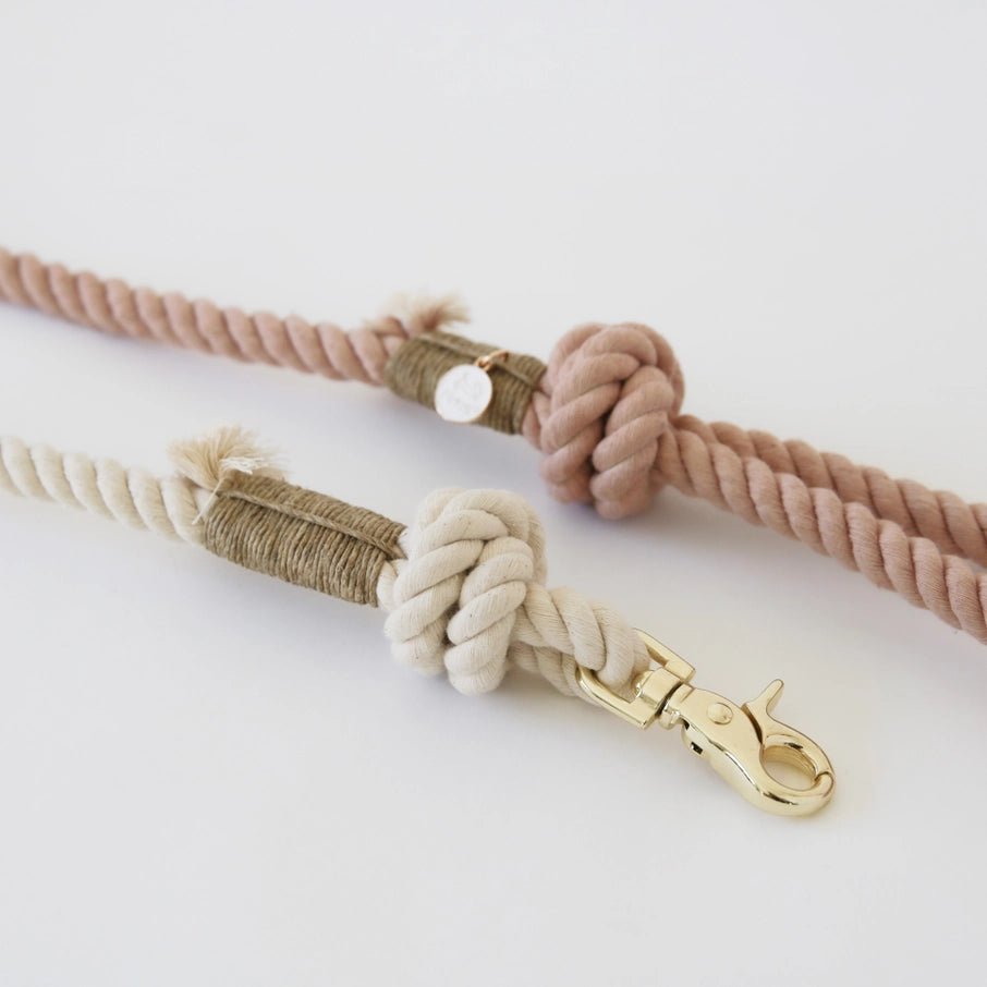 Antique Rose - Rope Leash - Modern Companion