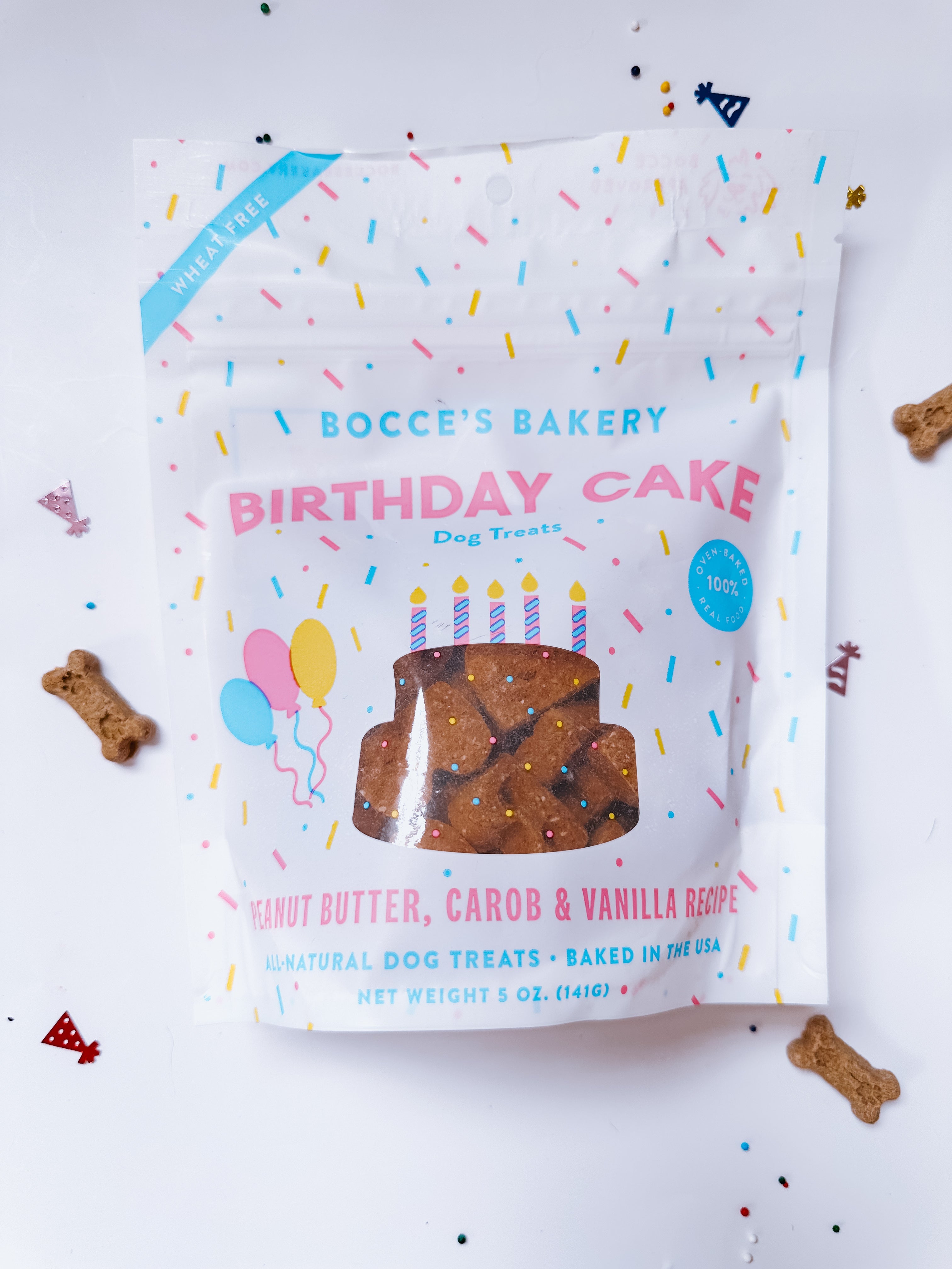 Bocce's Bakery Biscuit Treats - Birthday Cake 5oz - Modern Companion