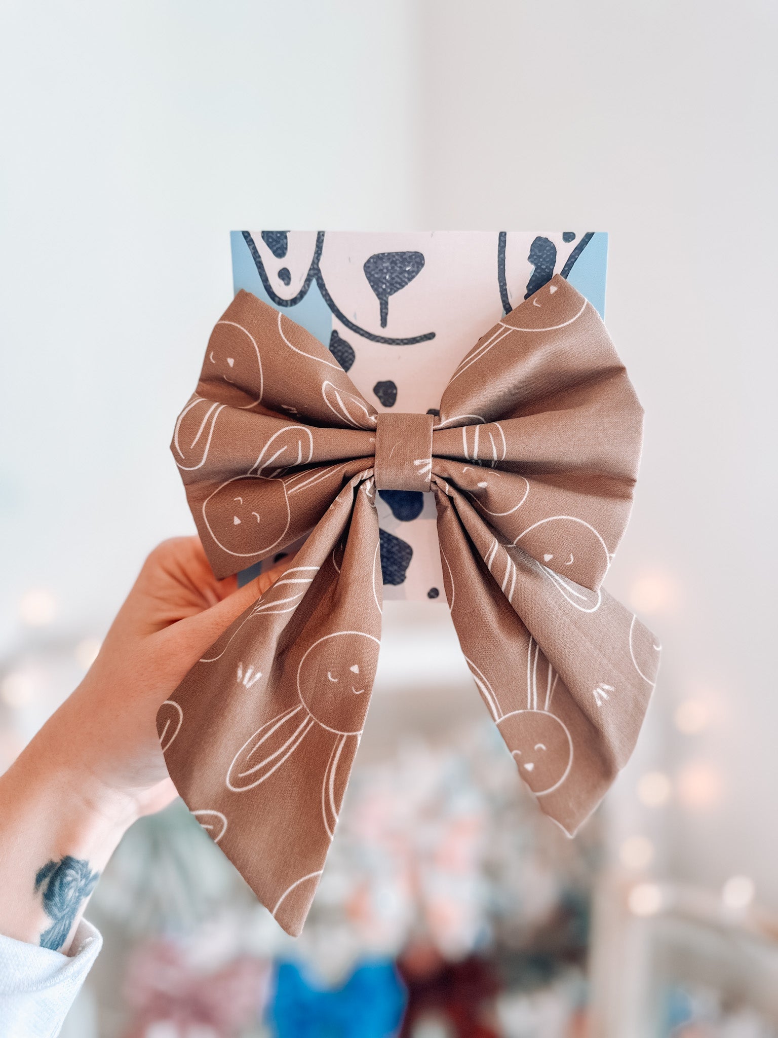 Boho Bunnies Pet Sailor Bow - Modern Companion