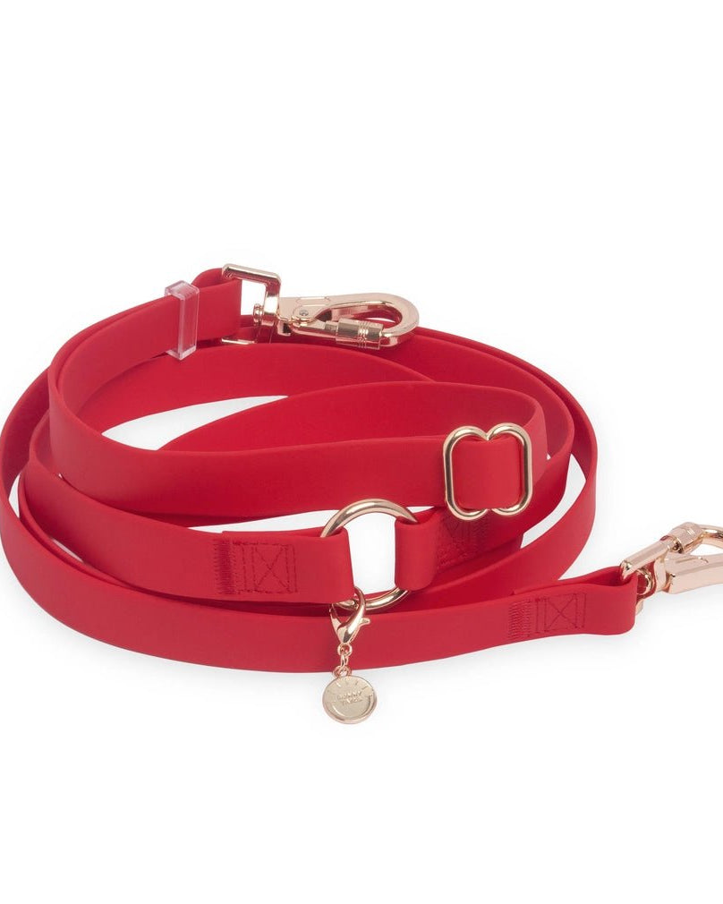 Cherry Red Hands-Free Waterproof Leash - Modern Companion