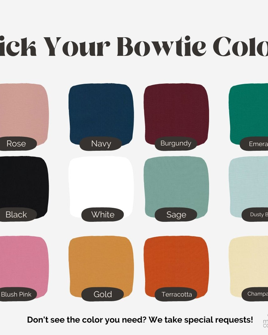 Customizable Color Pet Bow Tie - Modern Companion