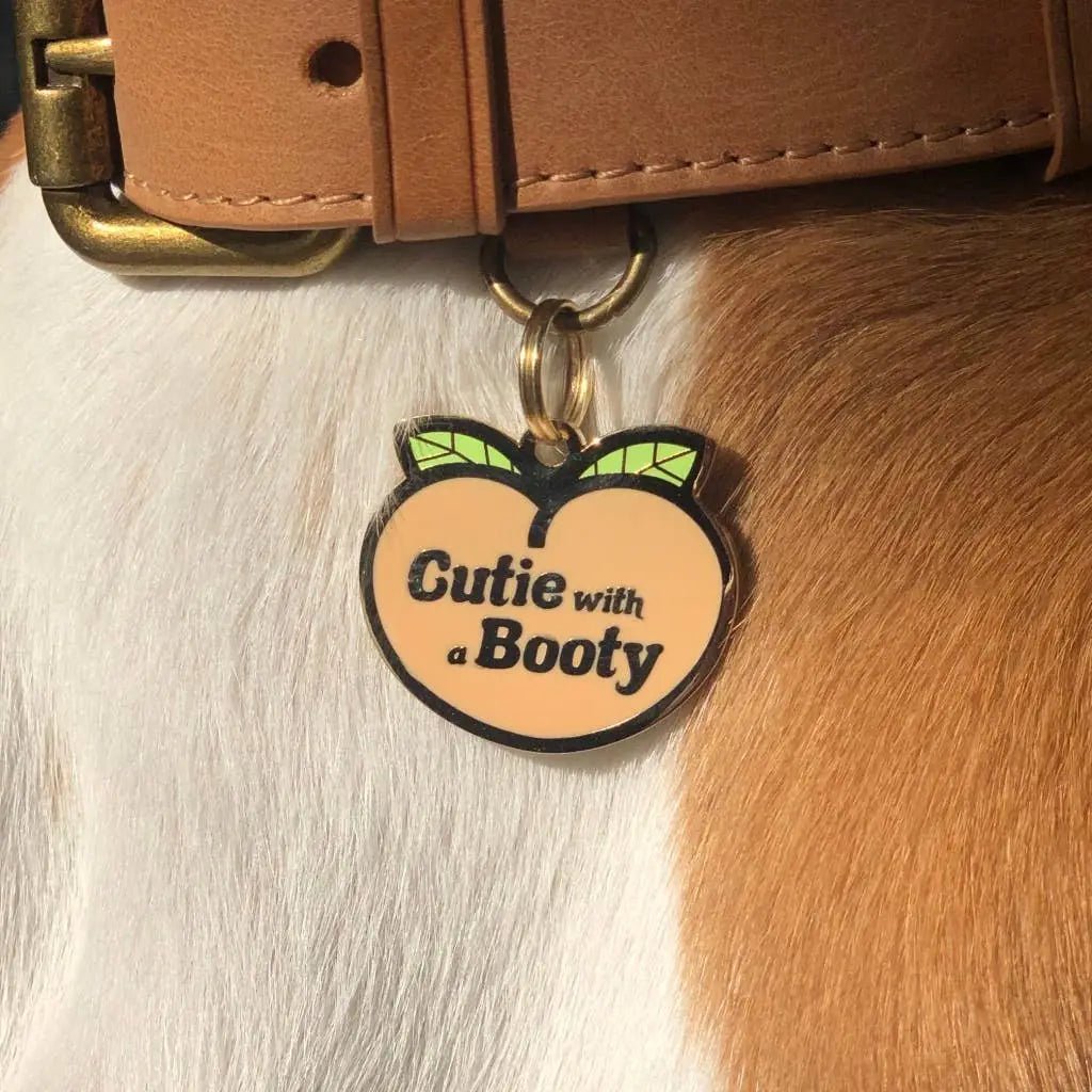 Cutie with a Booty Pet ID Tag - Modern Companion