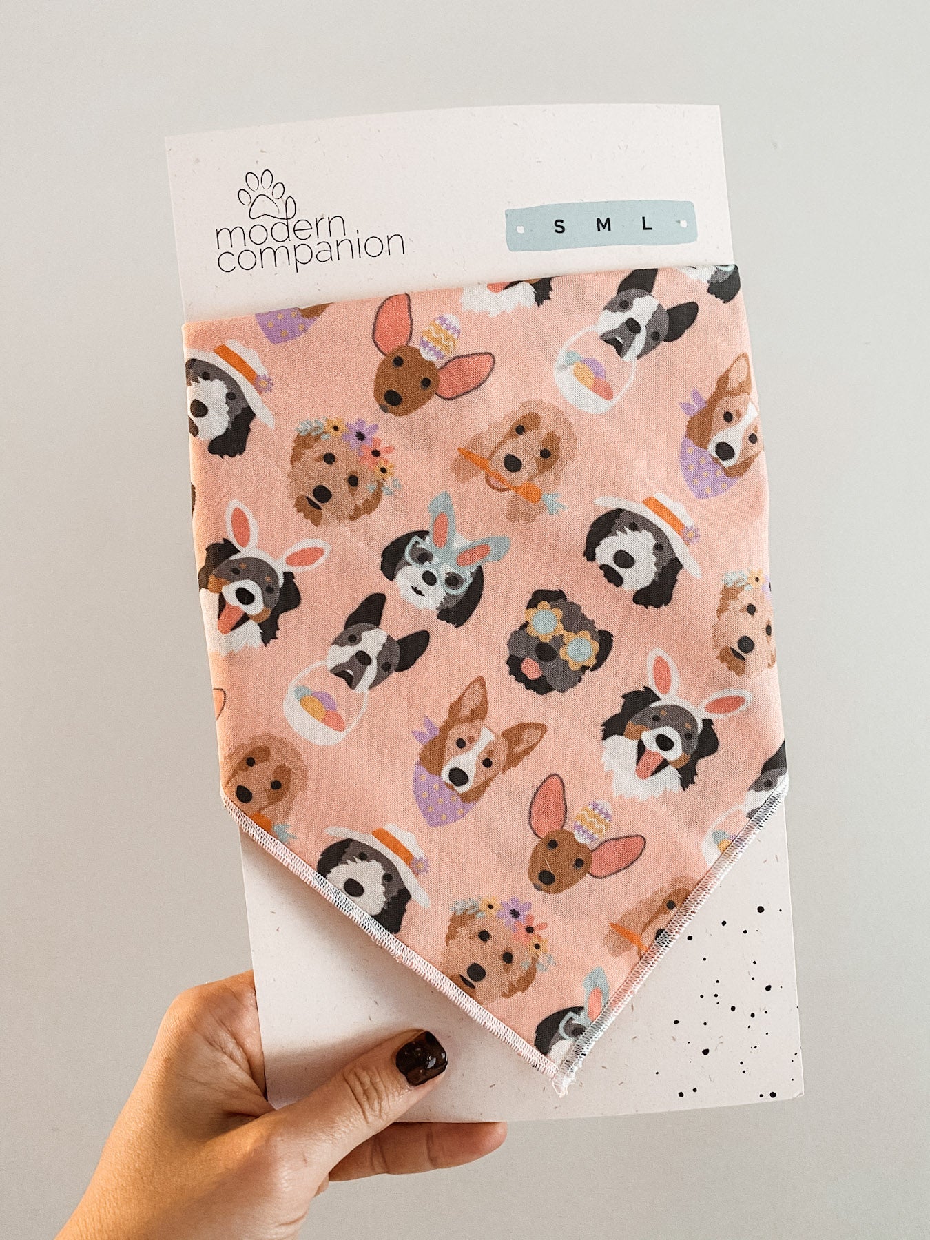 Easter Pink Pups Bandana - Modern Companion