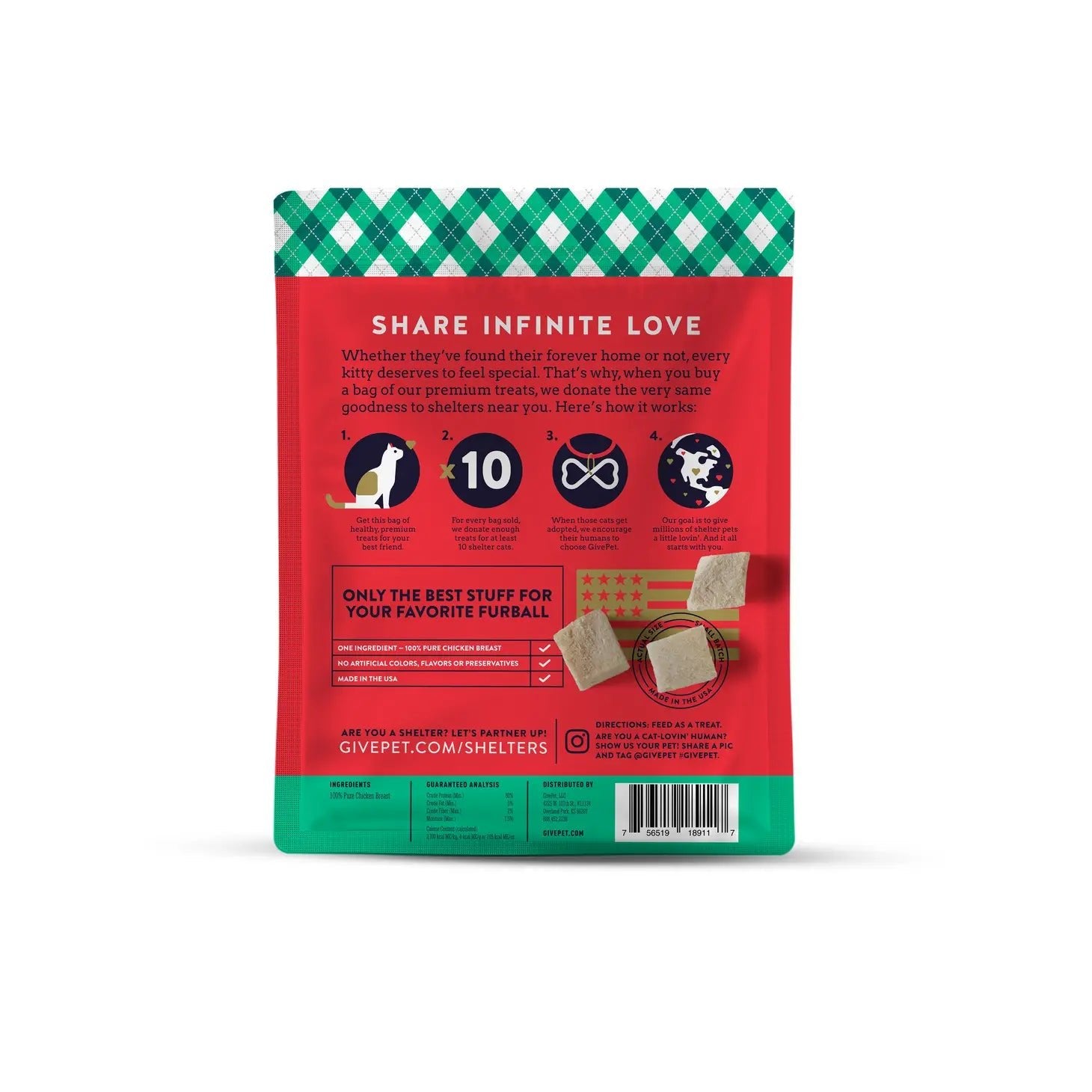 Freeze Dried Chicken Santa Claws Cat Treats - Modern Companion
