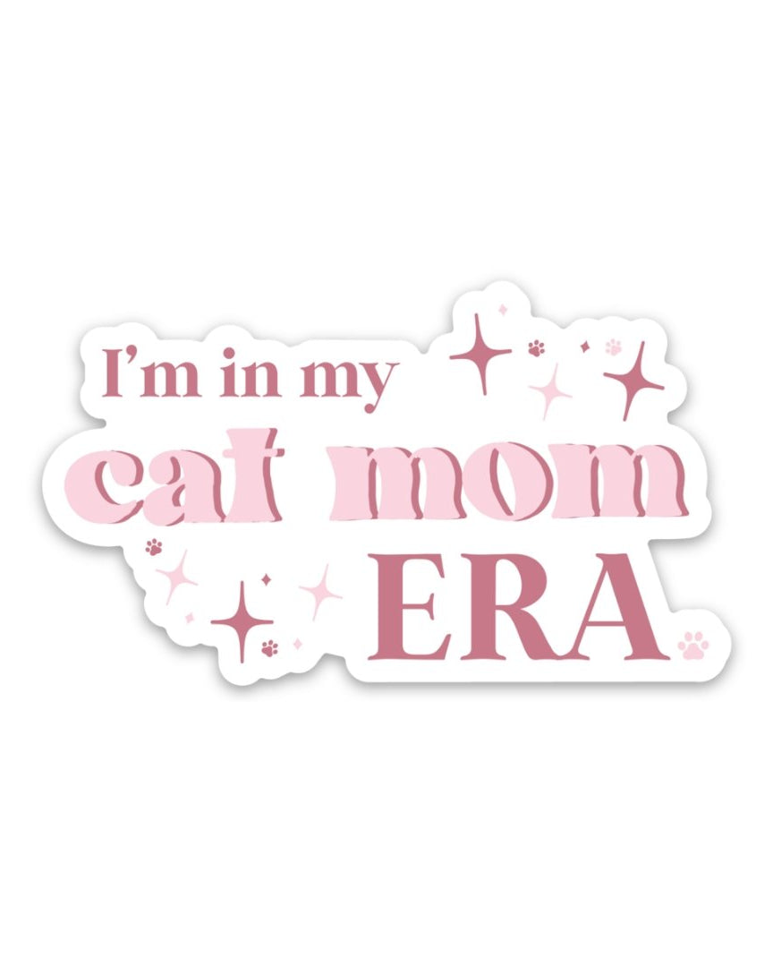 "I'm In My Cat Mom Era” Sticker - Modern Companion