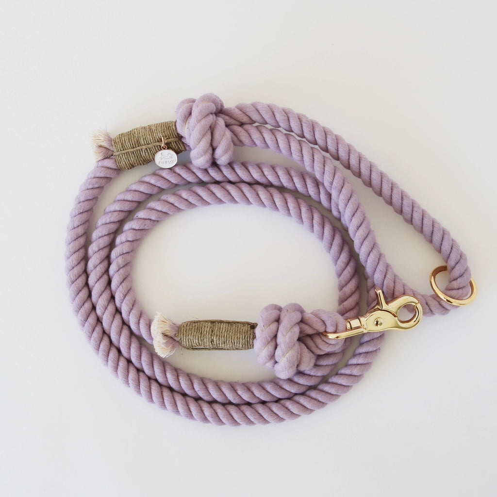 'Lavender Fields' - Rope Leash - Modern Companion