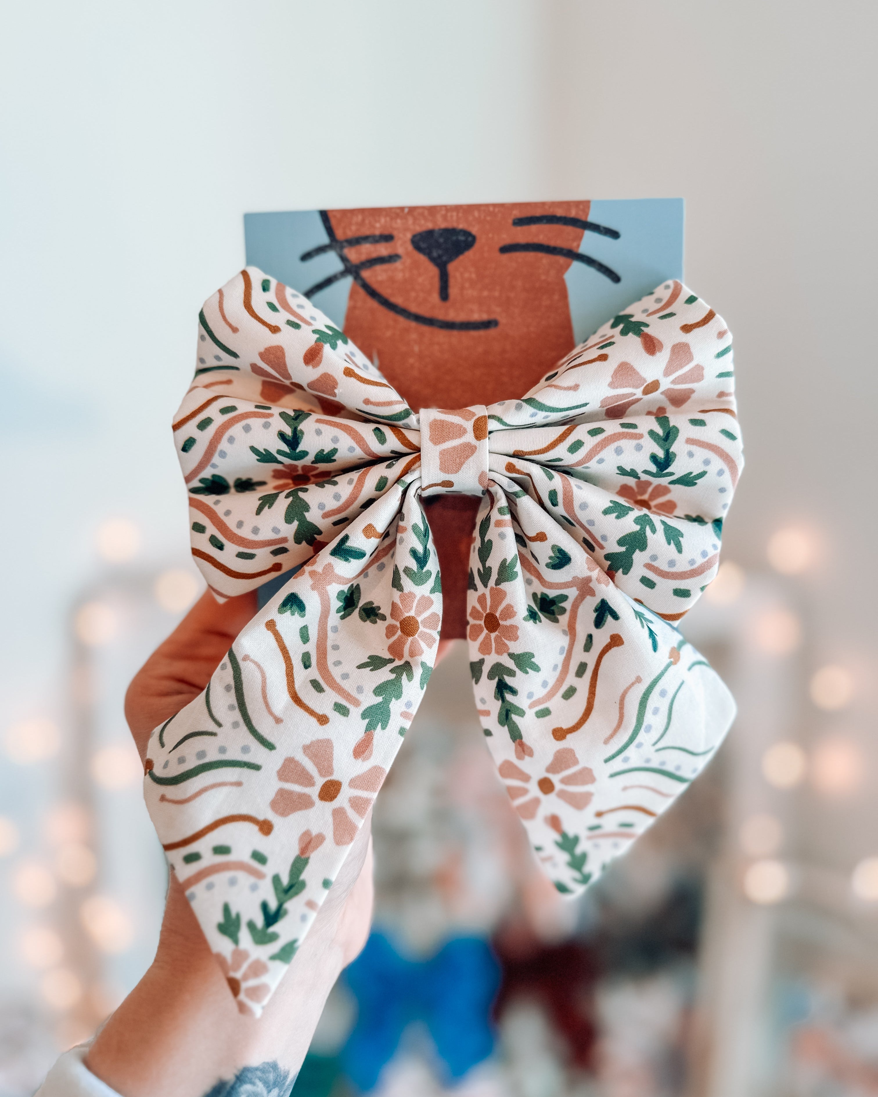 Mauve Pet Sailor Bow - Modern Companion