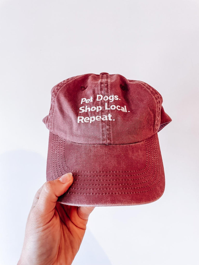 "Pet Dogs. Shop Local. Repeat.™” Hat - Modern Companion