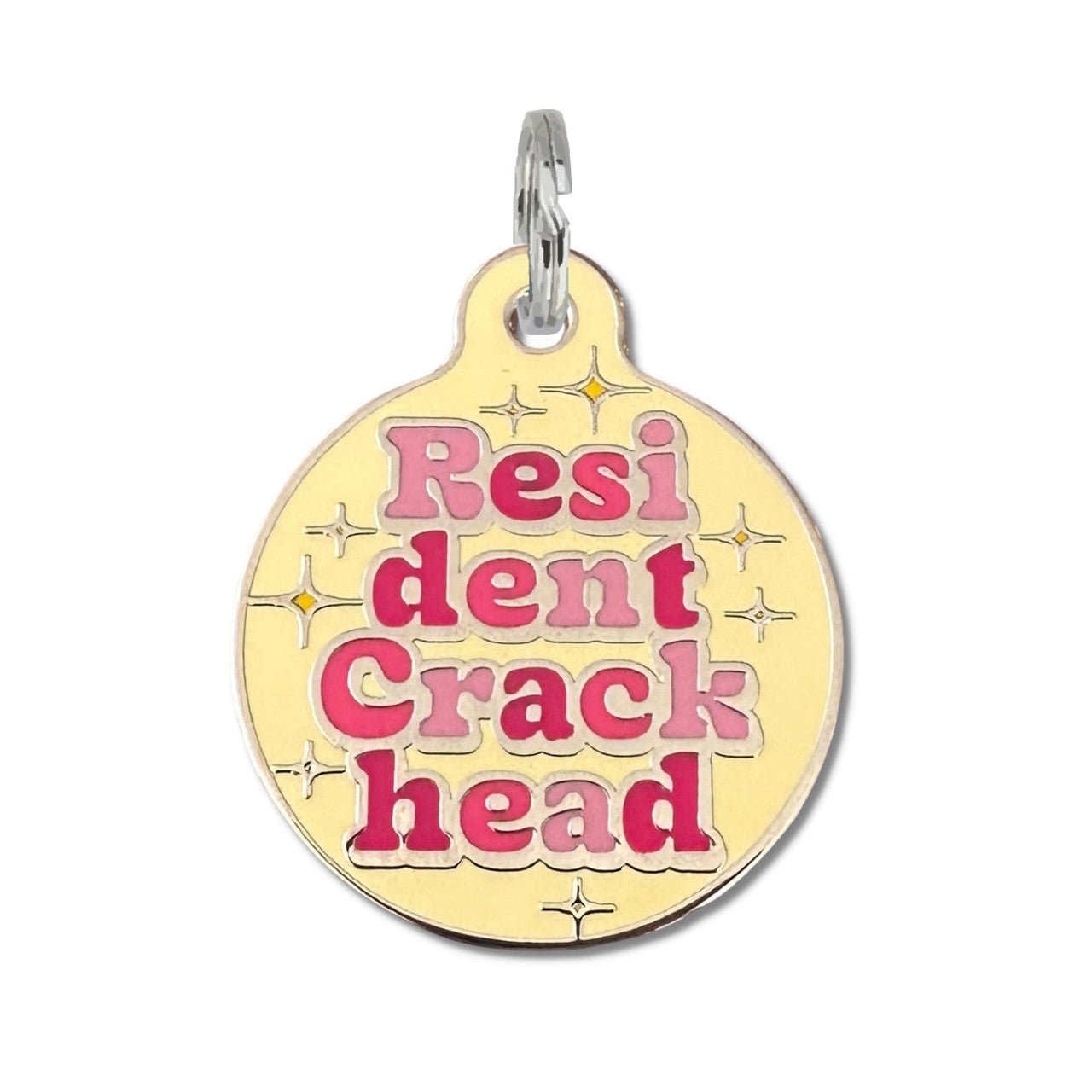 Resident Crackhead Pet ID Tag - Modern Companion