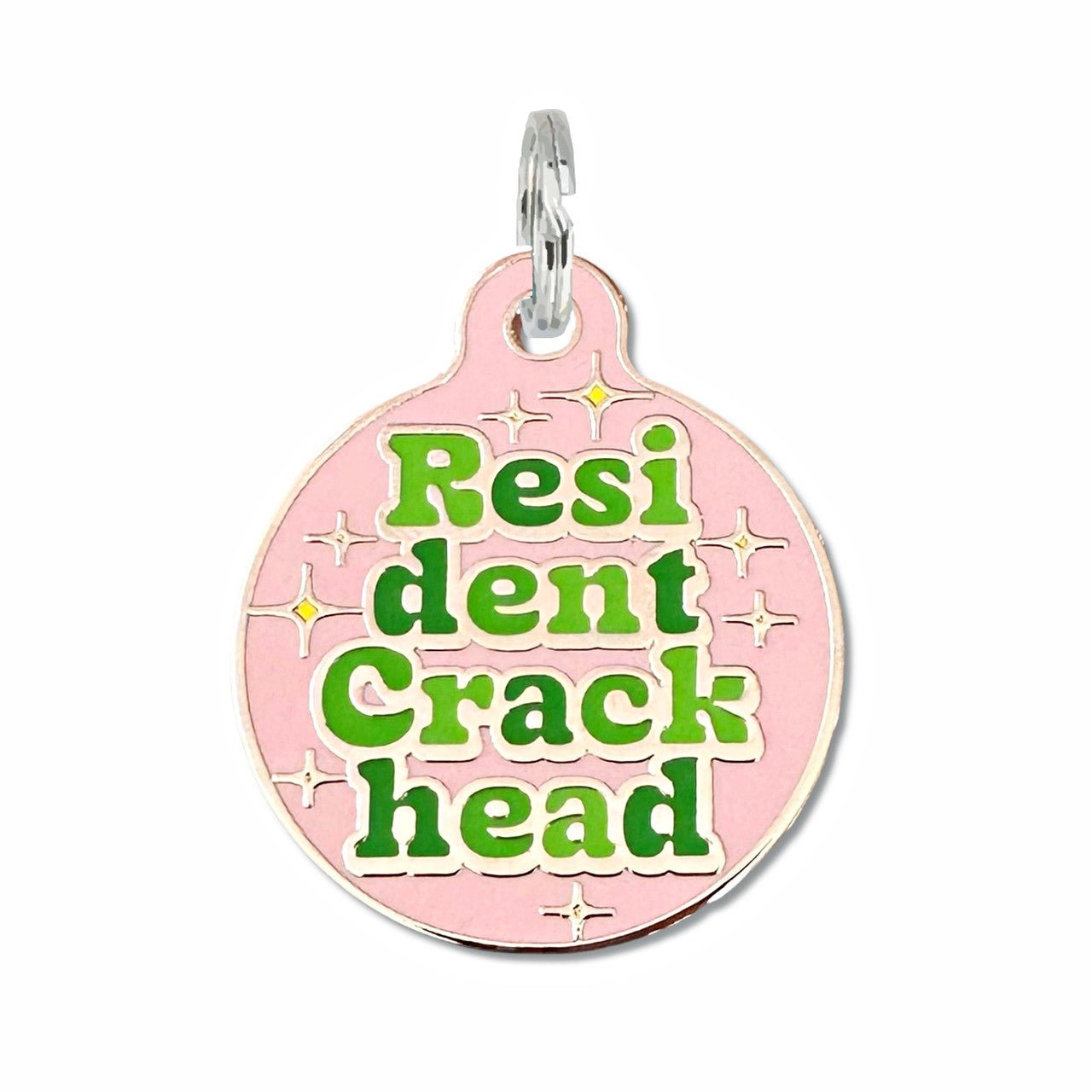 Resident Crackhead Pet ID Tag - Modern Companion