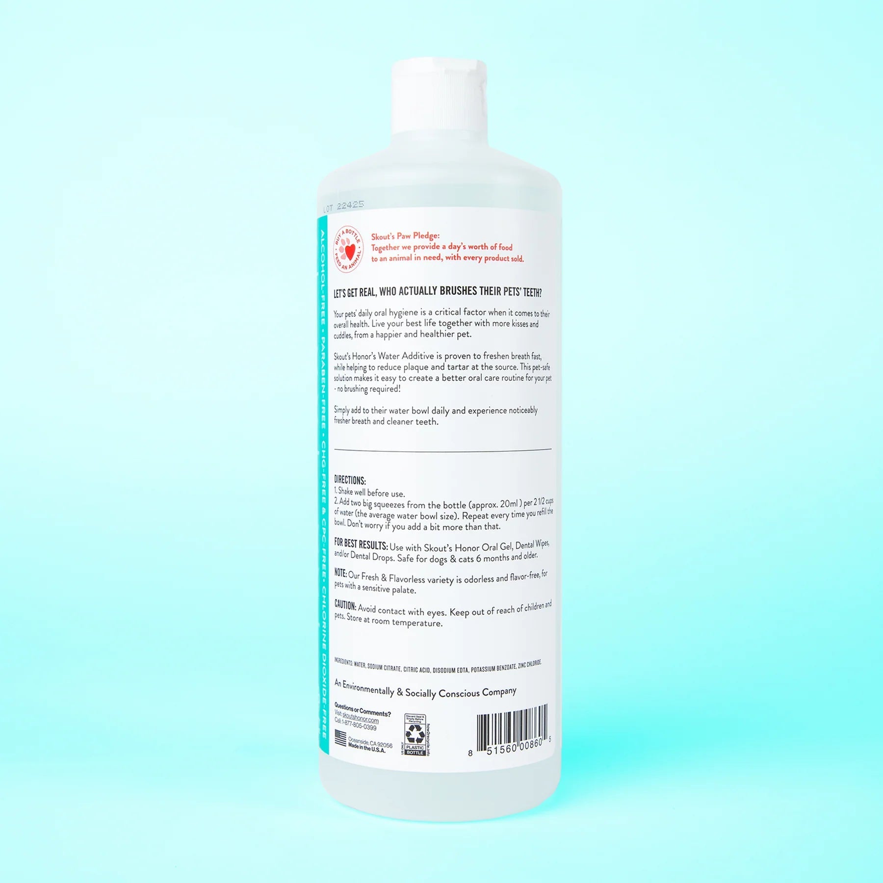 Skout's Honor Oral Care Water Additive Fresh & Flavorless 32oz - Modern Companion