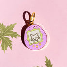 Tamagotchi Cat Pet ID Tag - Modern Companion
