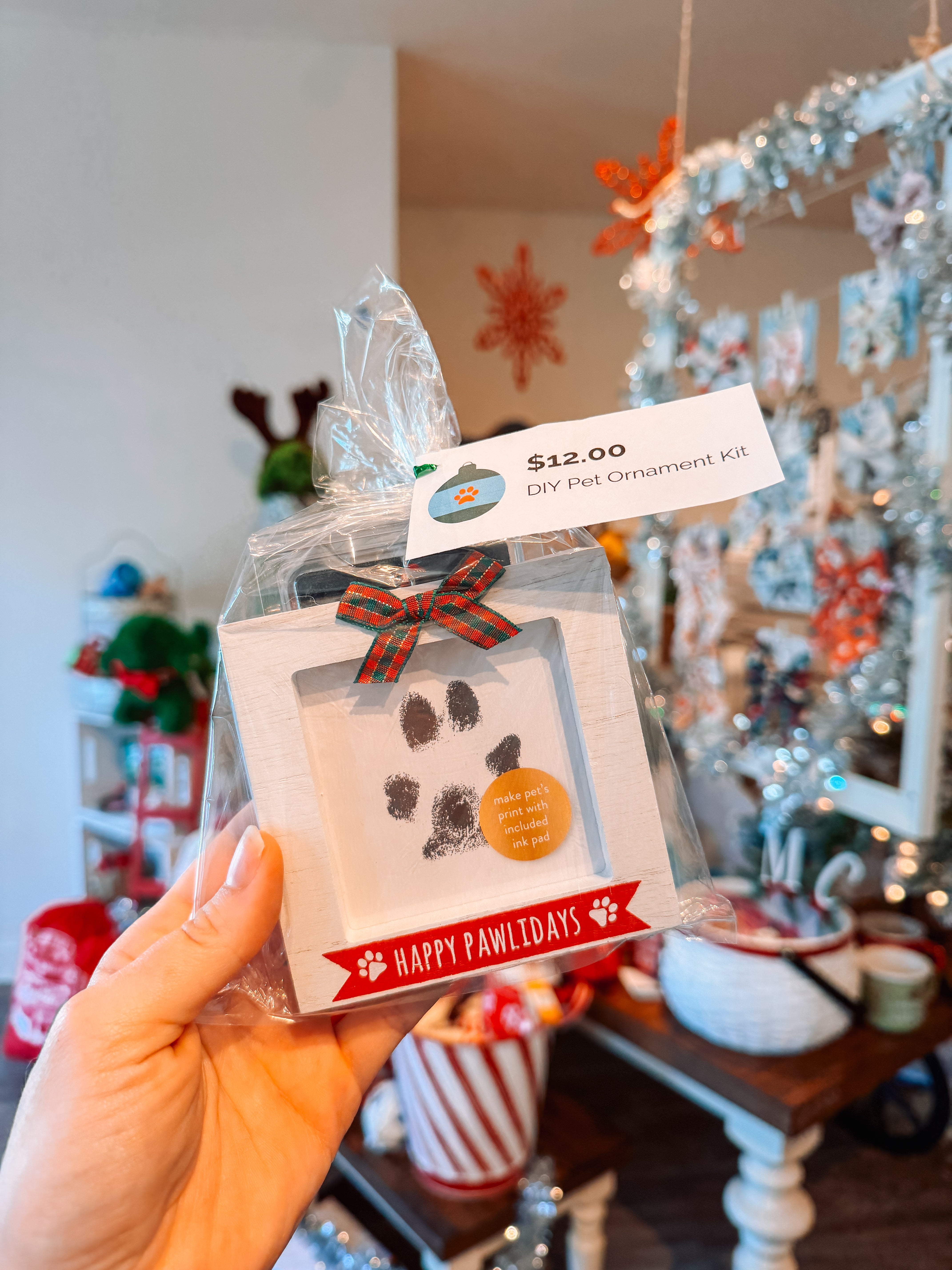 $12 DIY Paw Print Ornament Kit - Modern Companion