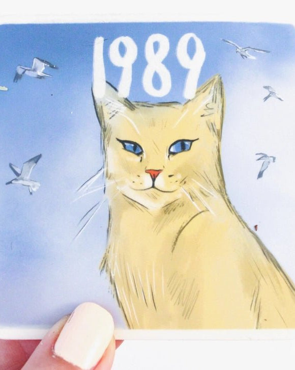 1989 Cat Sticker - Modern Companion