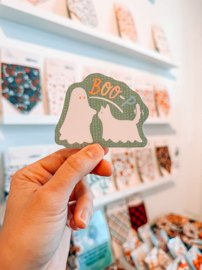 Boop Ghost Cat  Sticker