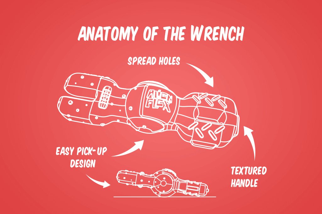 Alien Flex Wrench Toy - Modern Companion