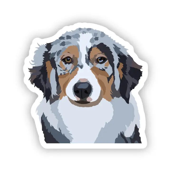 Australian Shepherd Dog Vinyl Sticker - Modern Companion