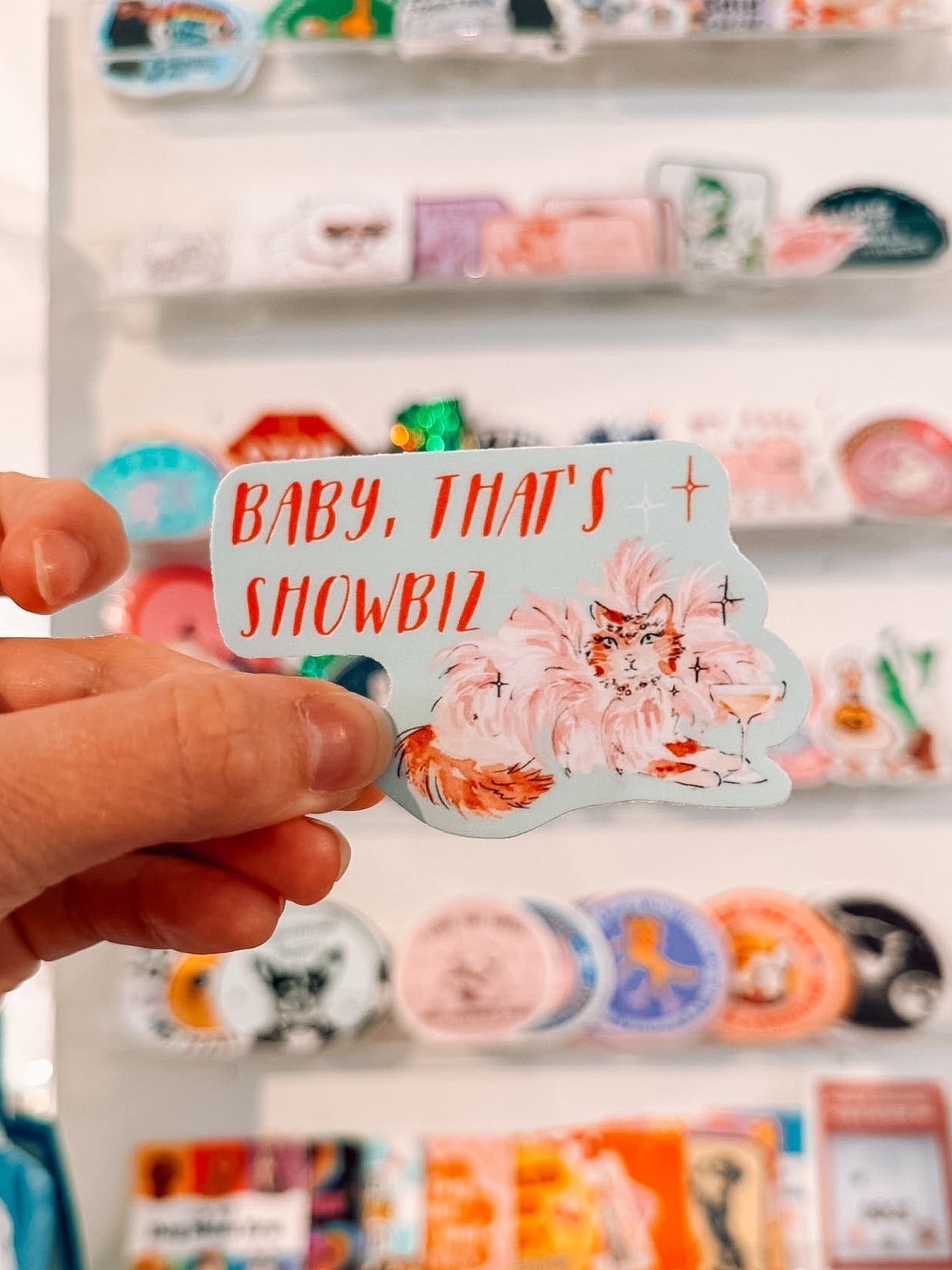 Baby, That's Showbiz Showgirl Sticker - Modern Companion