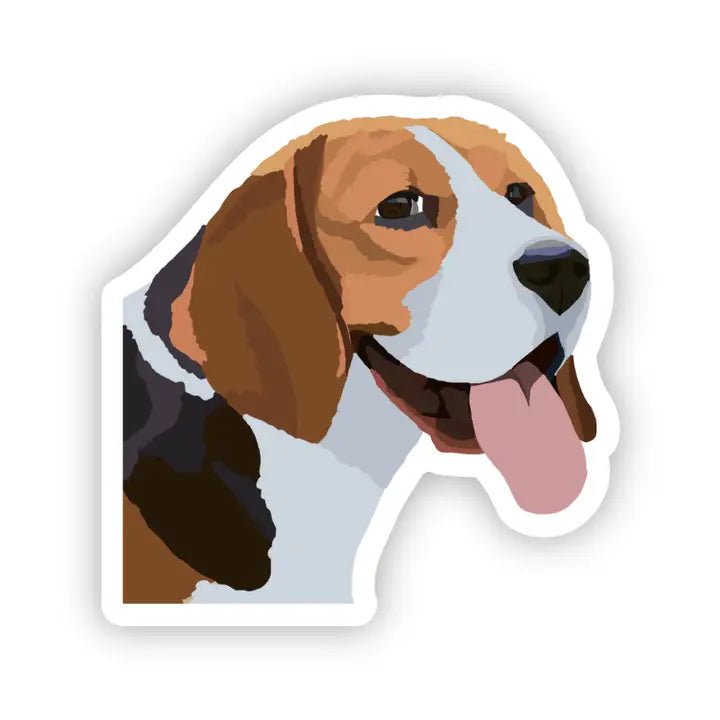 Beagle Dog Vinyl Sticker - Modern Companion