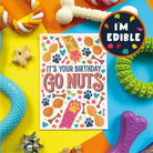 Birthday Go Nuts - Edible Peanut Birthday Card - Modern Companion