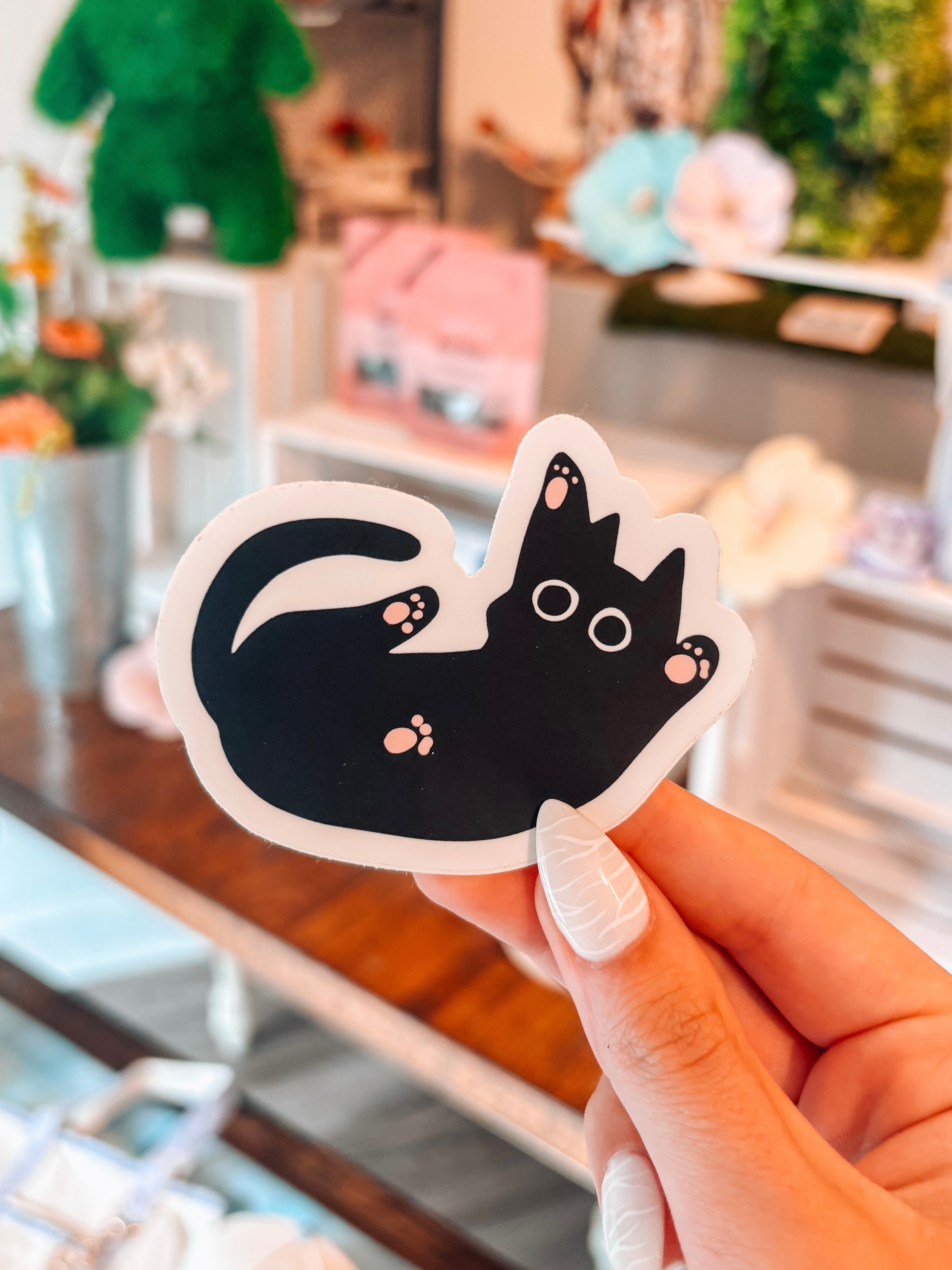 Black Cat Sticker - Modern Companion