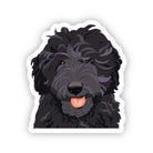 Black Doodle Dog Sticker - Modern Companion