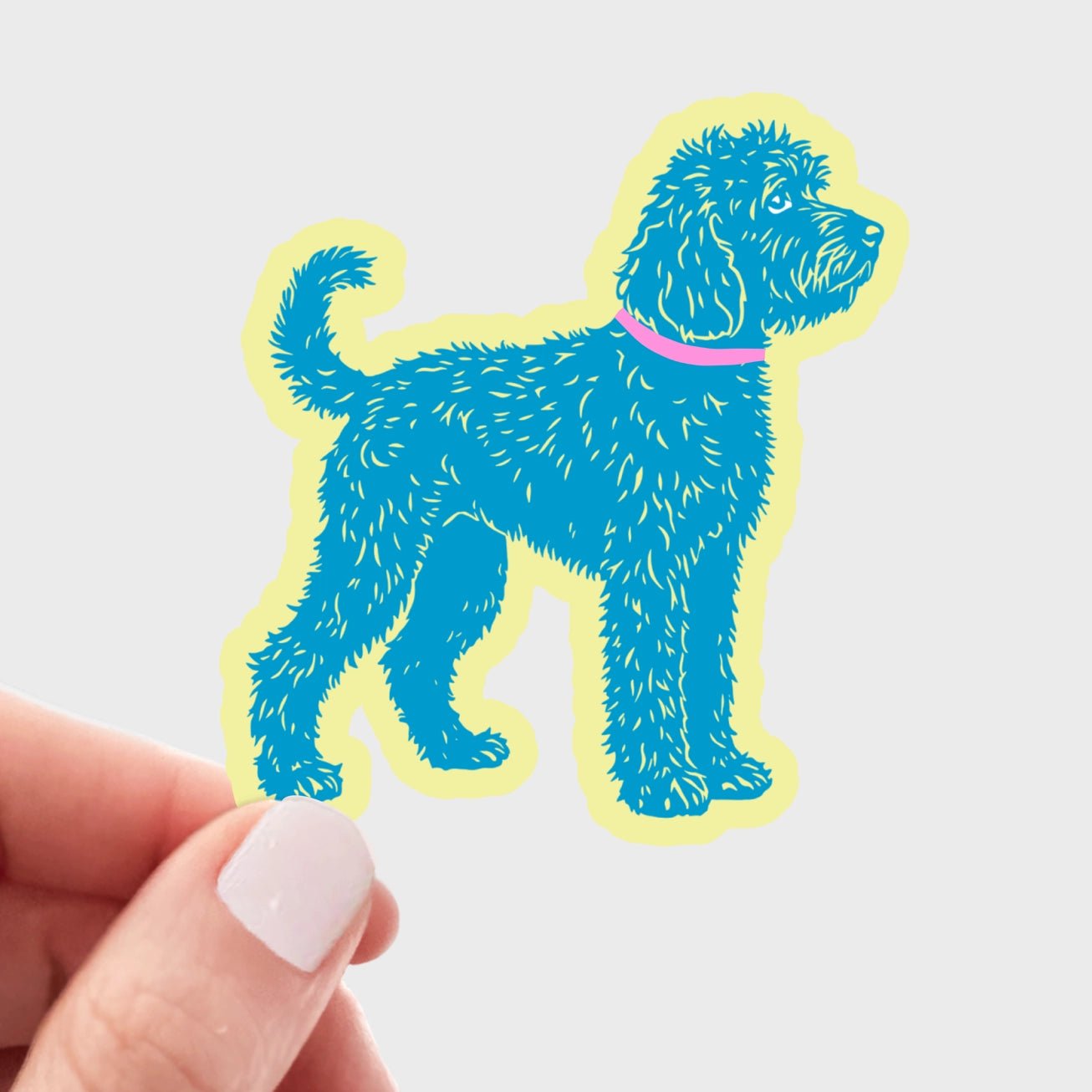 Blue Doodle Sticker - Modern Companion