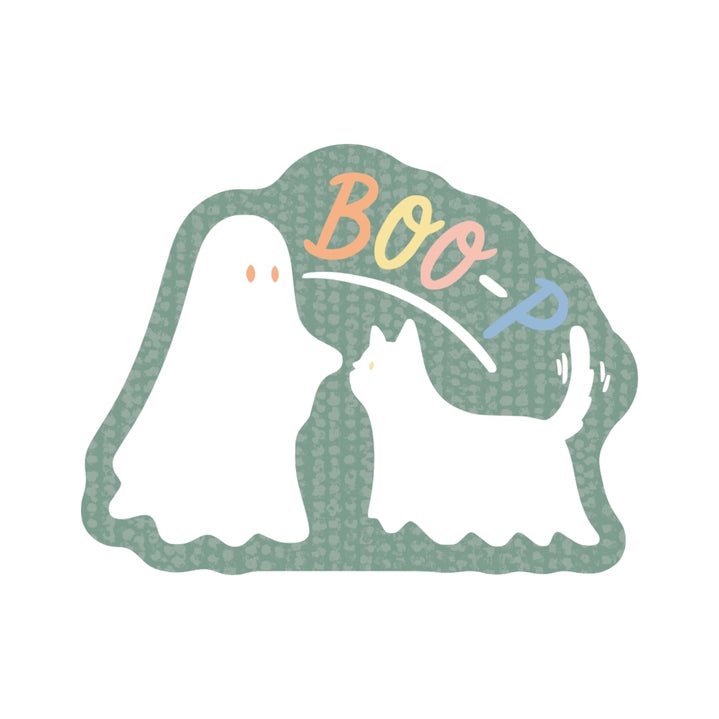 Boop Ghost Cat Sticker - Modern Companion
