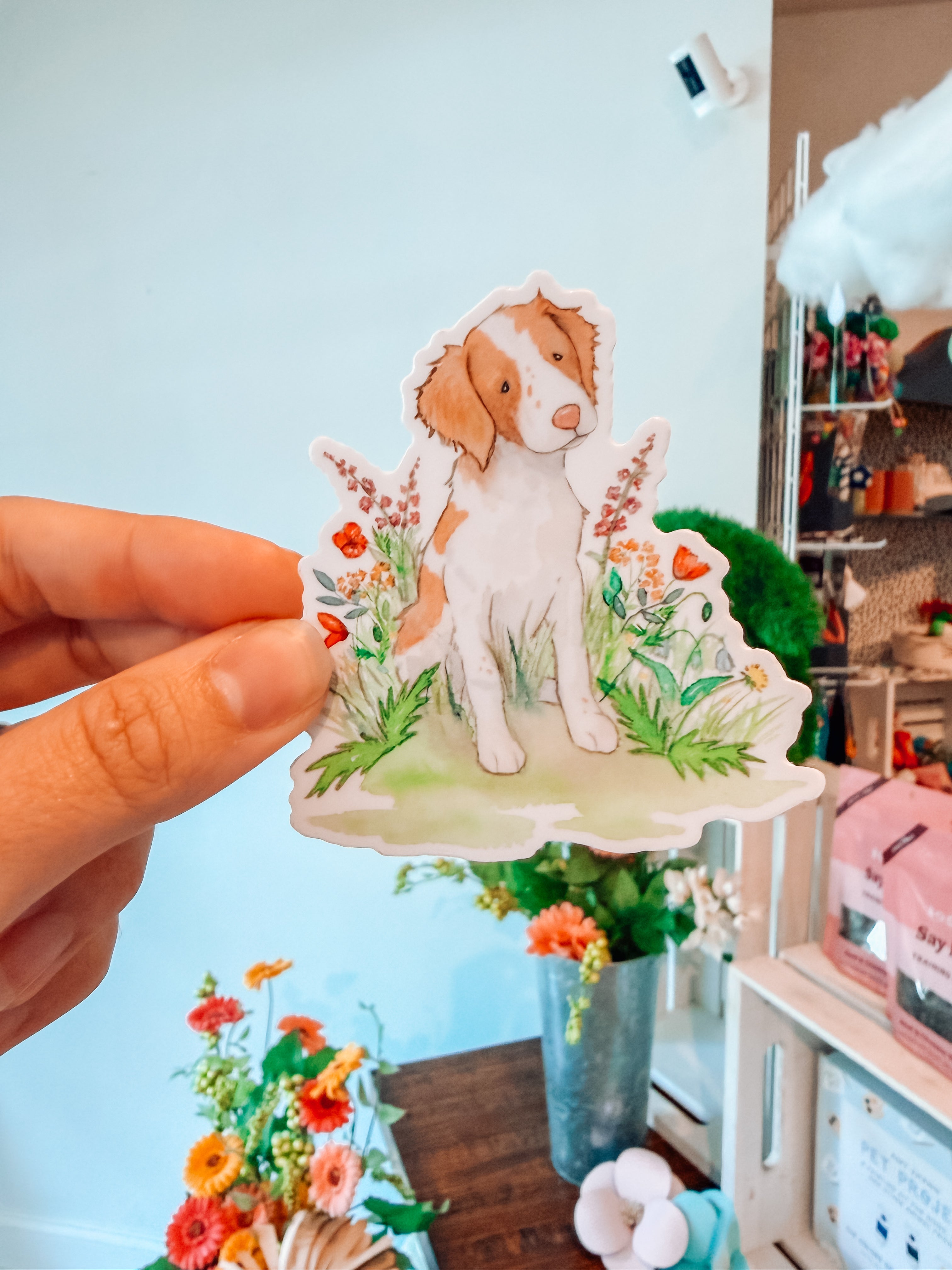 Brittany Spaniel Sticker - Modern Companion