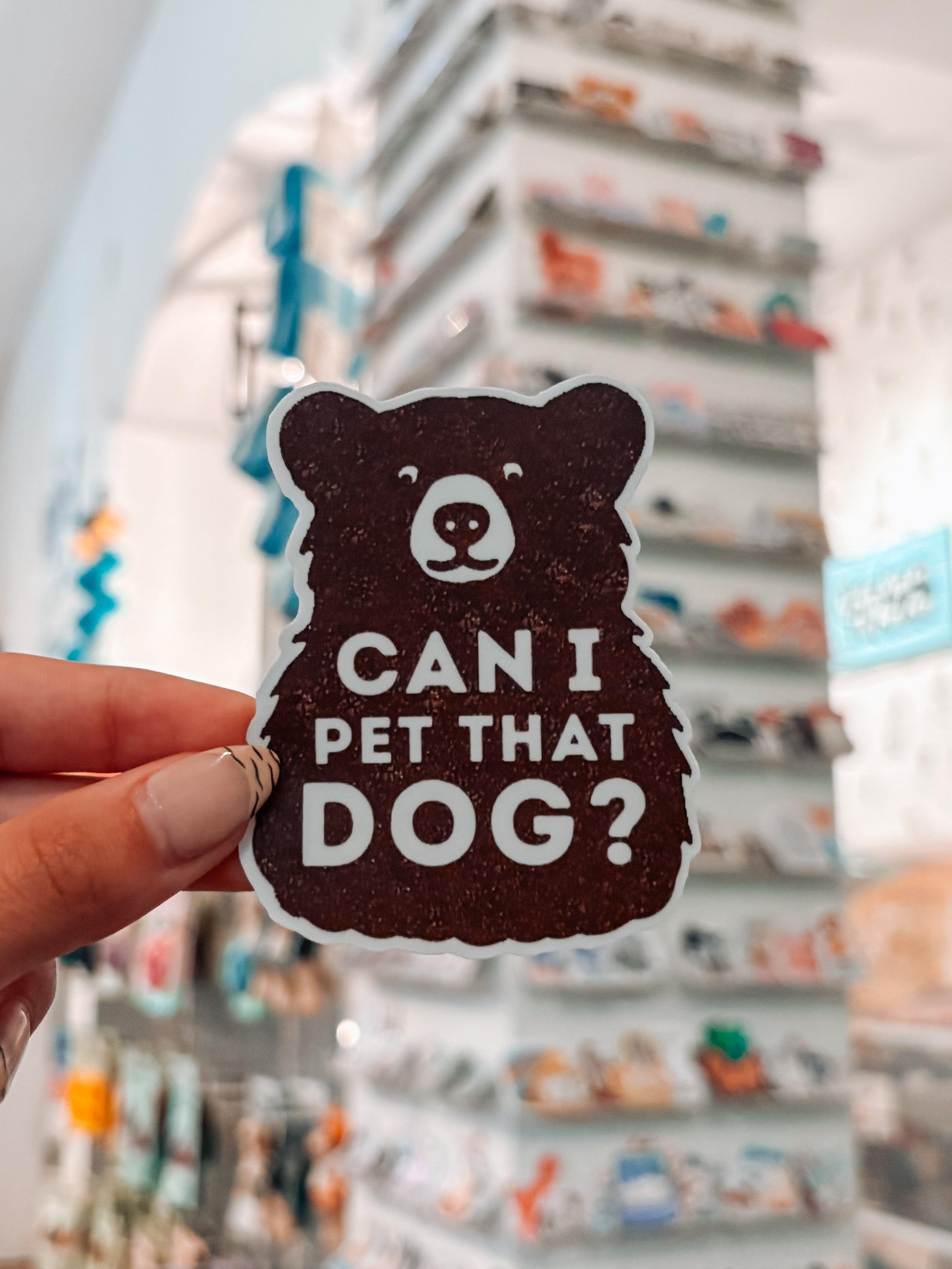 Can I Pet That Dog? Sticker - Modern Companion