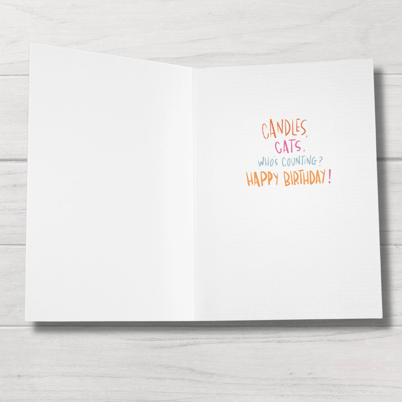 Cat Birthday Lost Count Card - Modern Companion