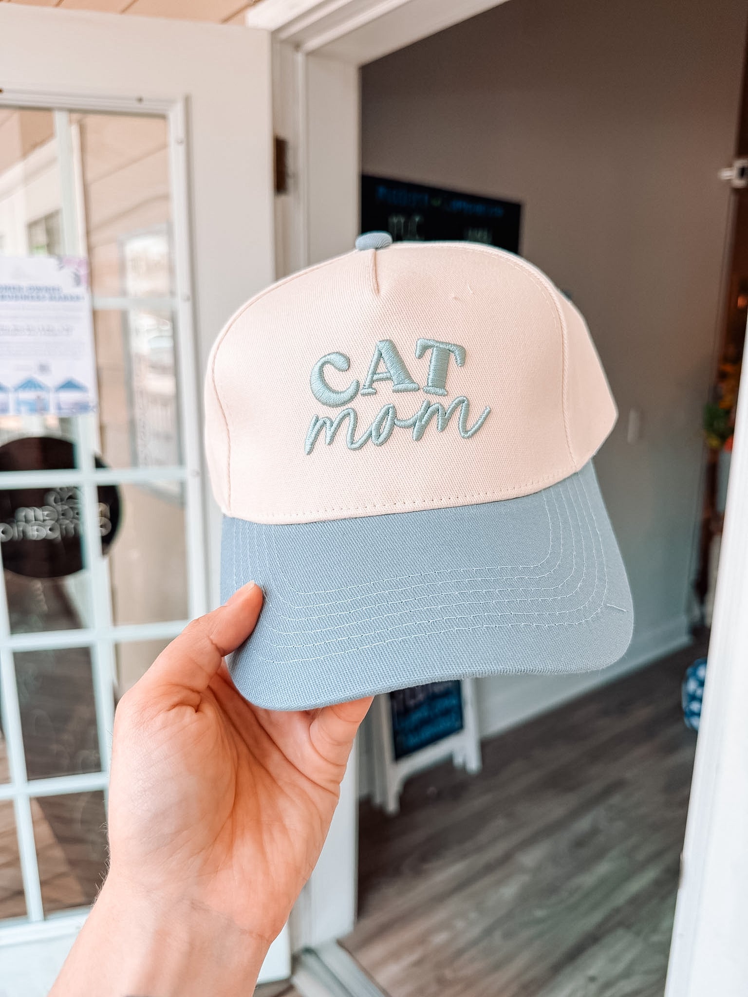 Cat Mom Classic Canvas Hat - Modern Companion