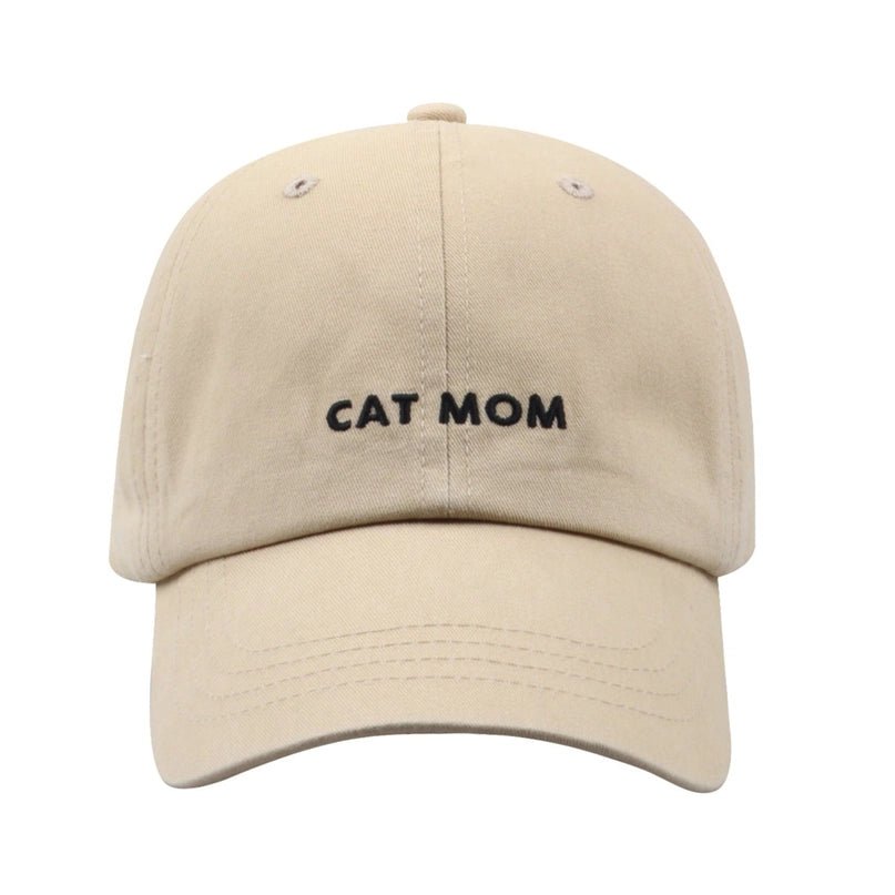 Cat Mom Khaki Hat - Modern Companion