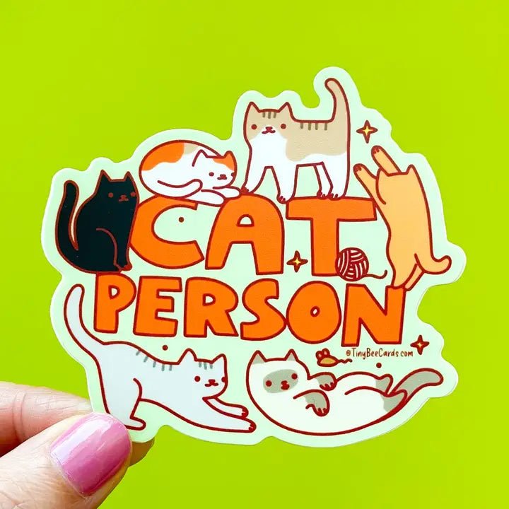 Cat Person Sticker - Modern Companion