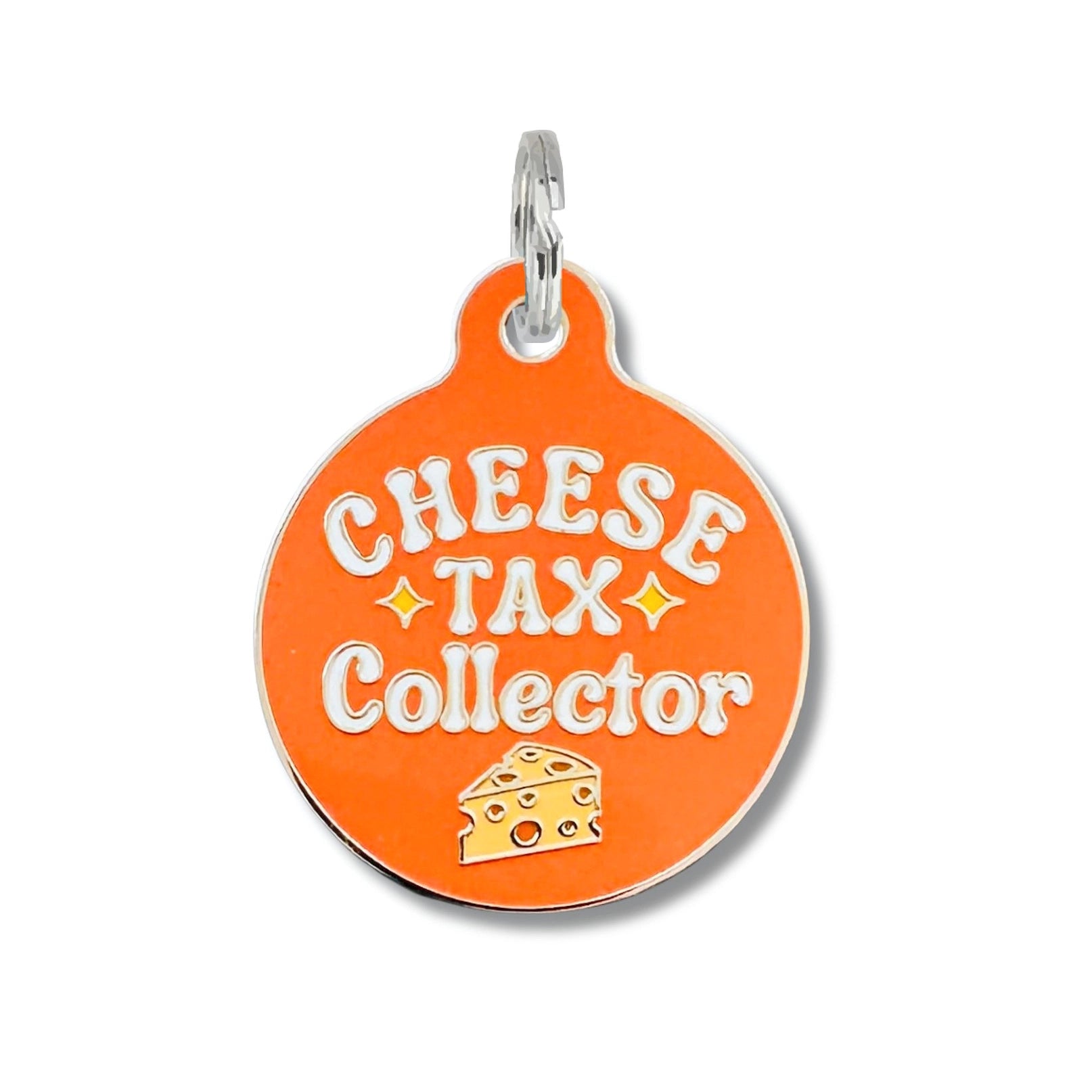 Cheese Tax Collector Pet ID Tag - Modern Companion